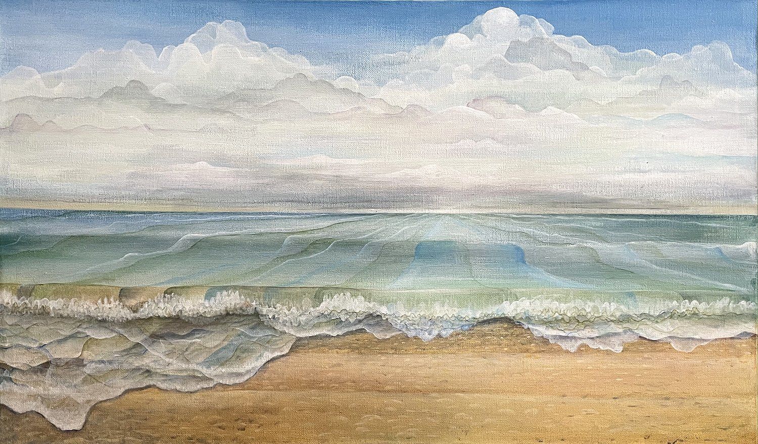 incoming tide oil painting