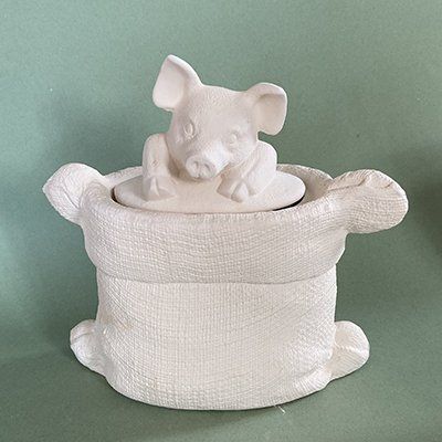 pig biscuit barrel