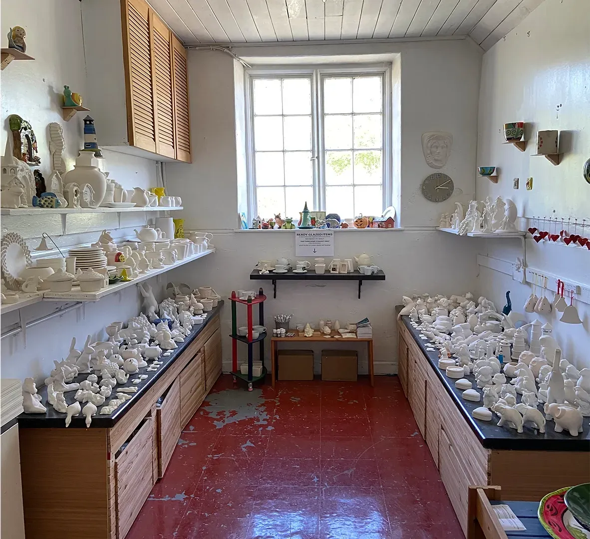 The pottery bisque room The pottery bisque room