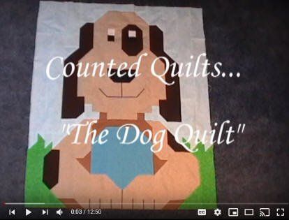 Cover for YouTube walkthrough of the dog quilt