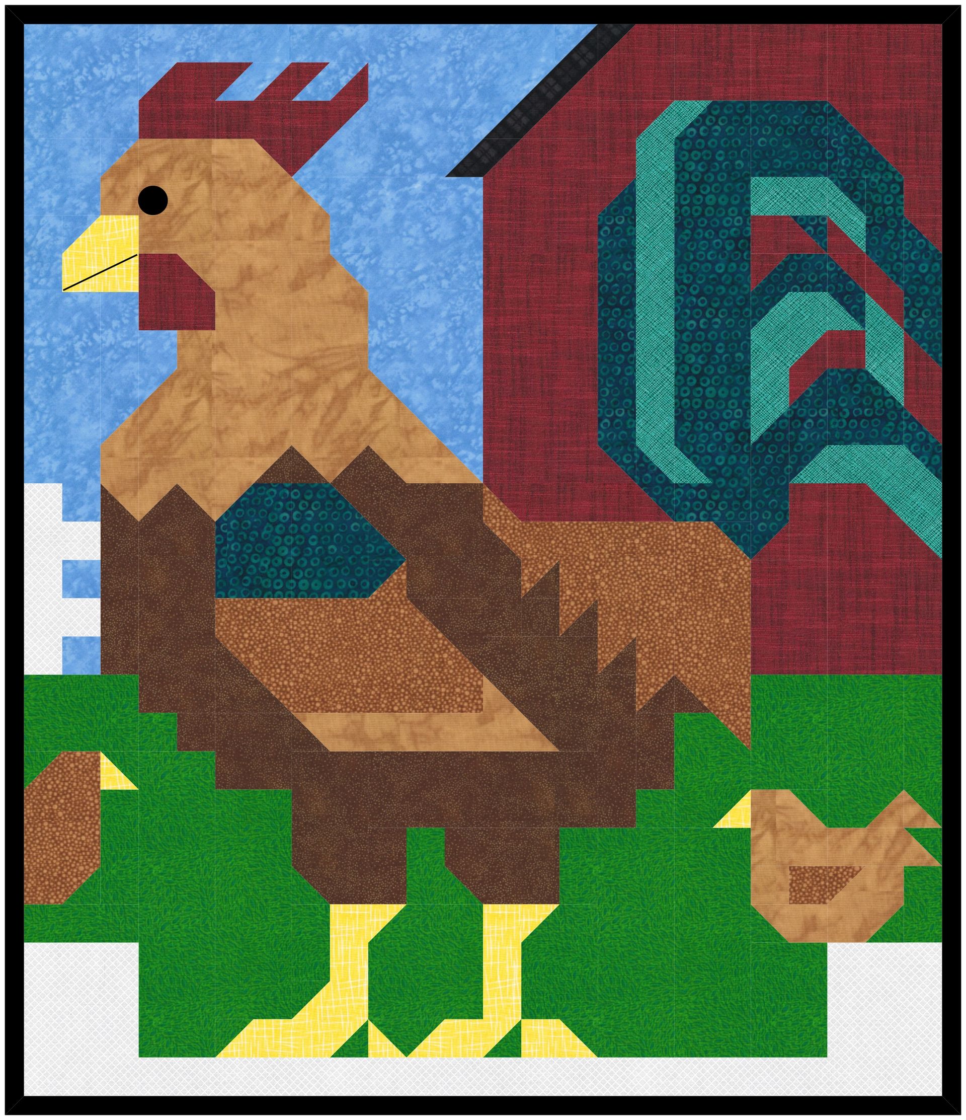 Counted Quilts Rooster