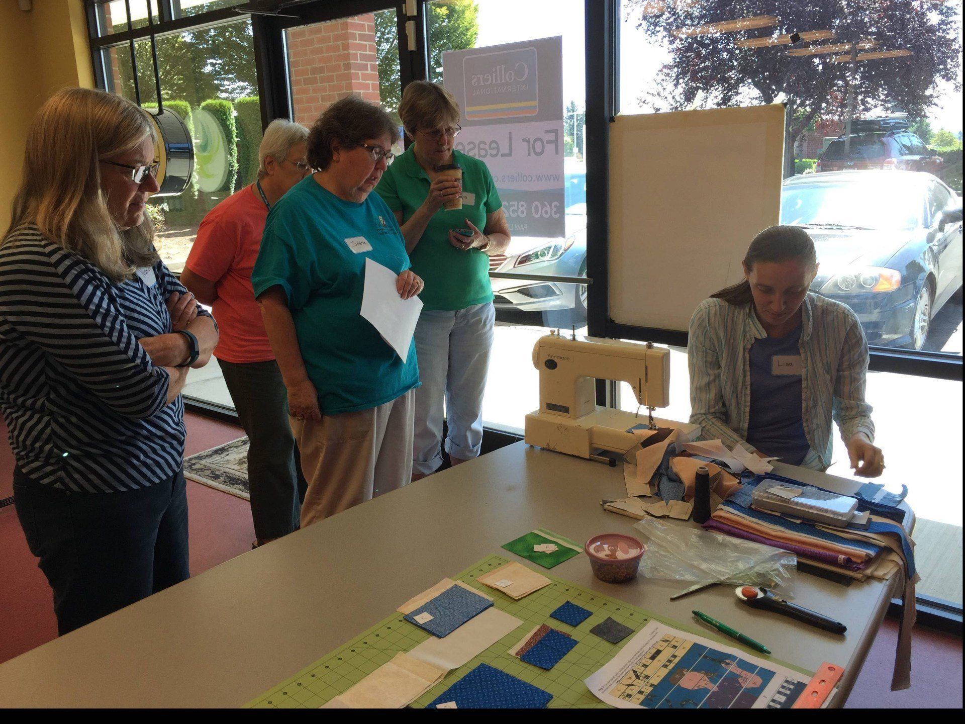 Designer, Lisa Muilenburg, teaching class