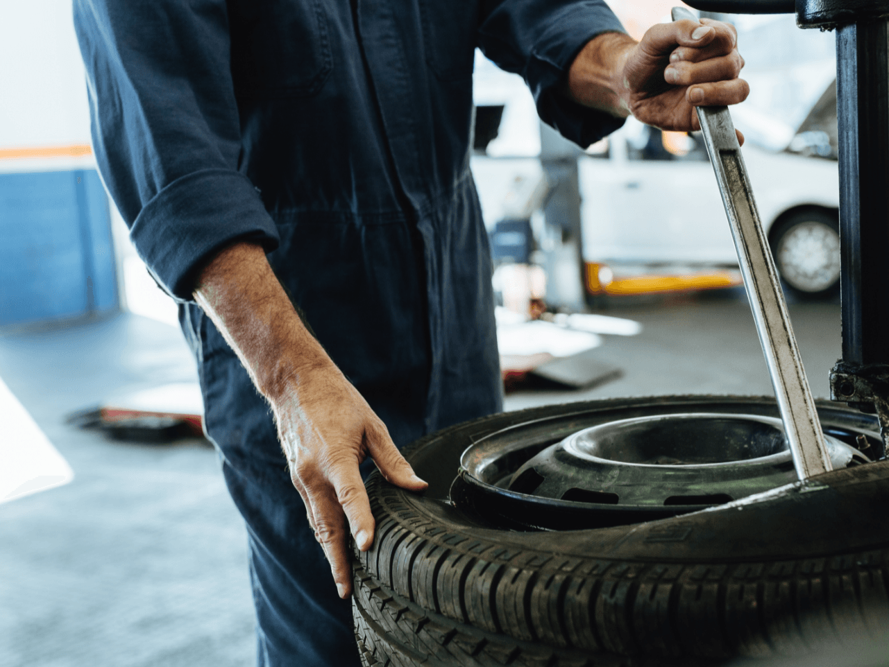 Montage Reifenmontage