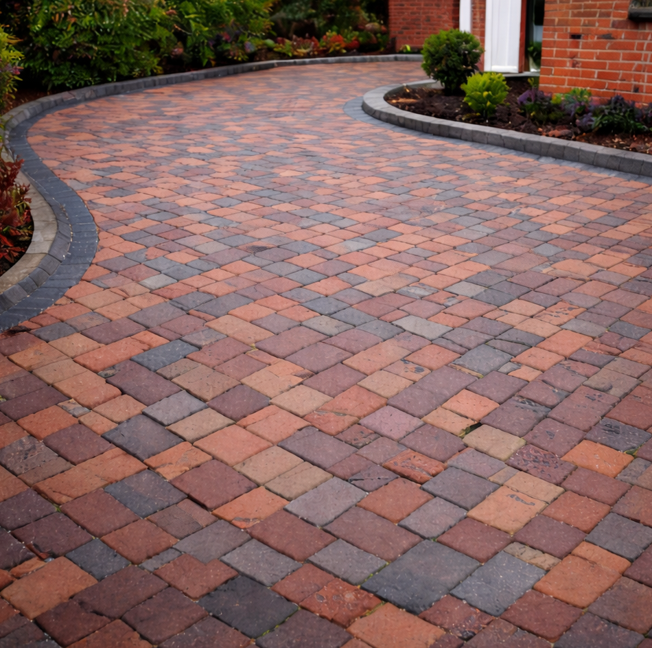 Resin bound driveway edging detail