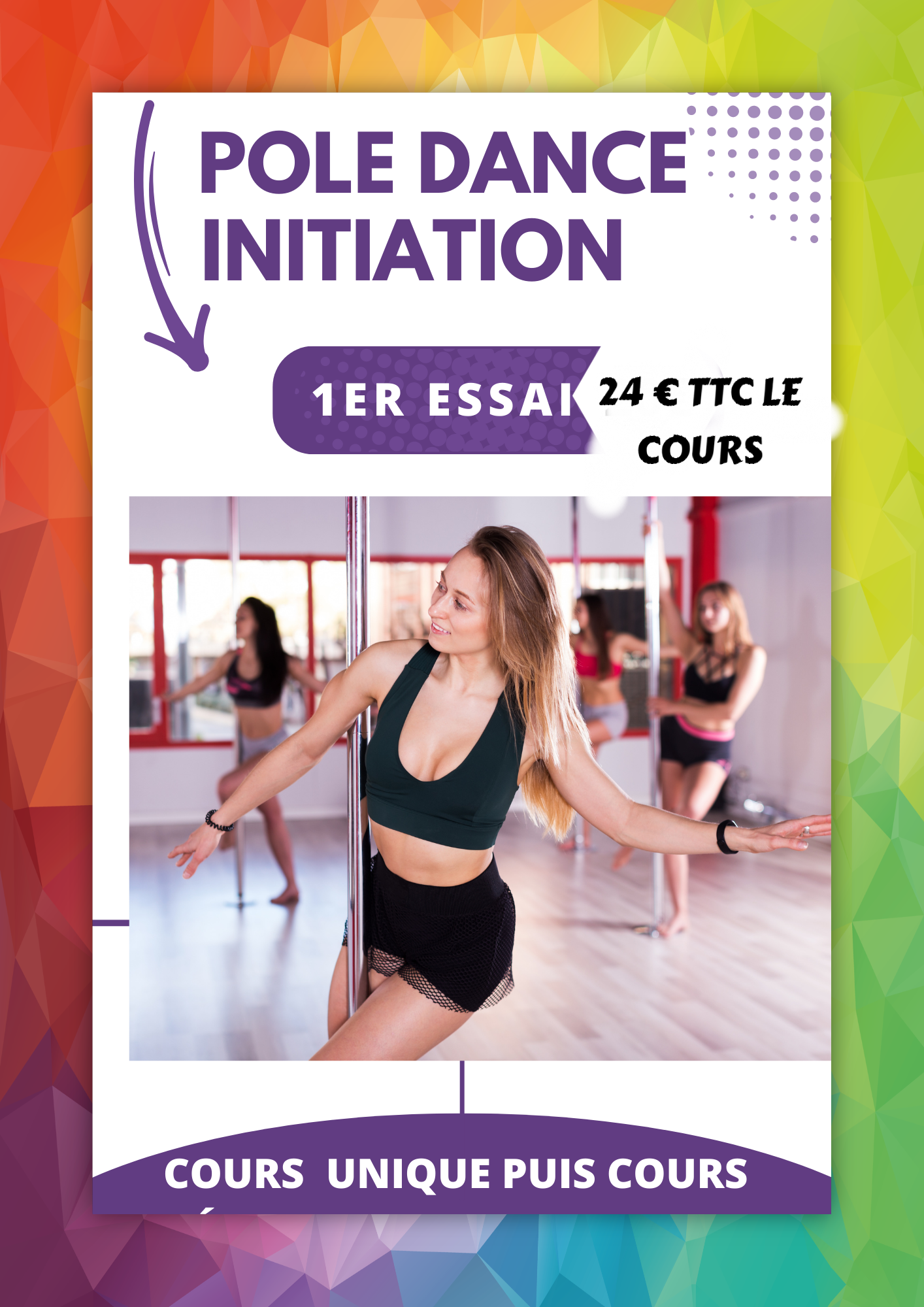 tarif cours essai pole dance