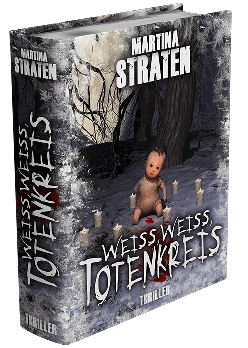 Weiß, weiß Totenkreis. Ein Serienmörder bringt das Saarland in den Ausnahmezustand. Weiß, weiß Totenkreis - Thriller. Ein Serienmörder bringt das Saarland in den Ausnahmezustand. Buch-Cover.