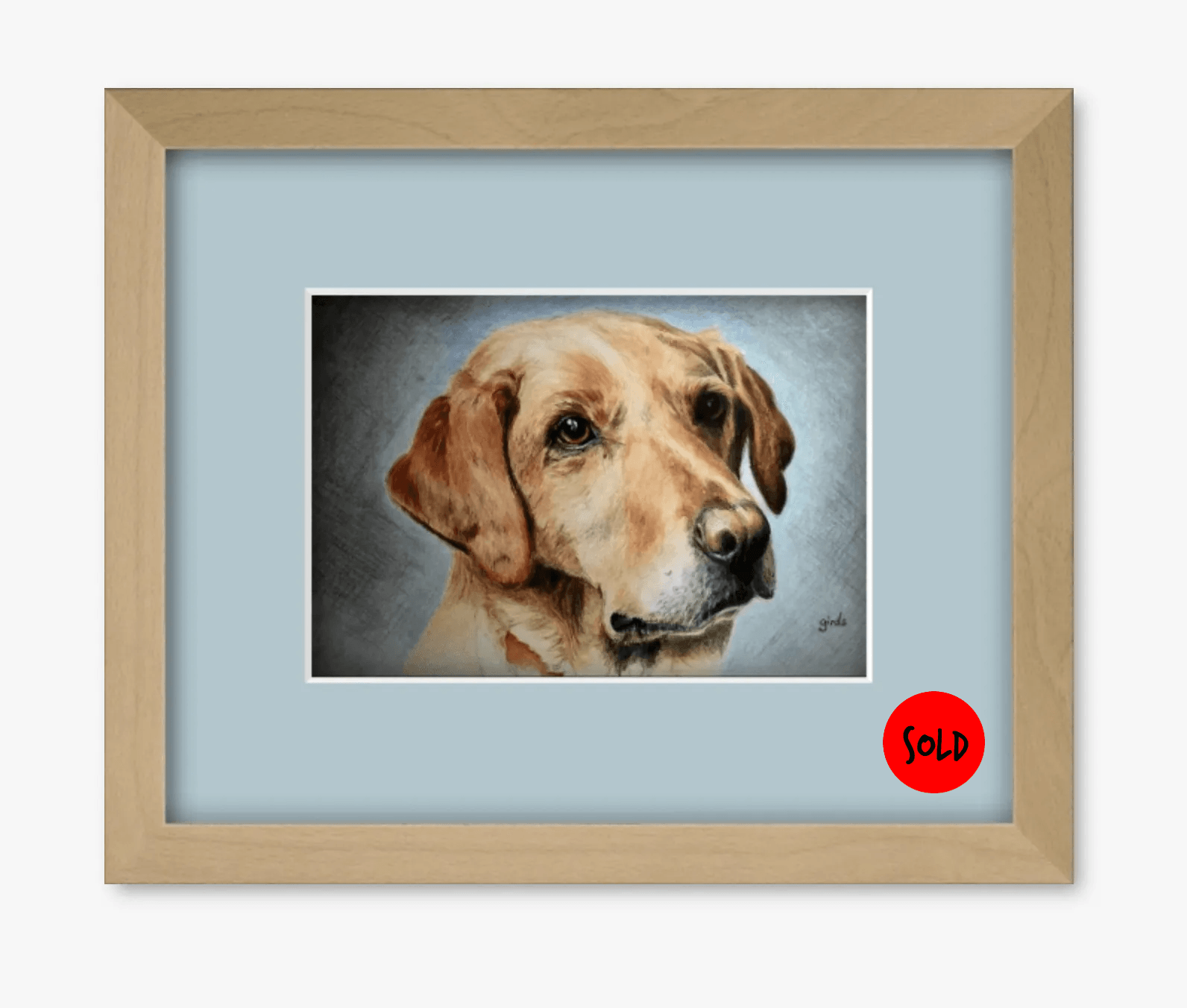 Commissioned art, pet portrait, artist, local