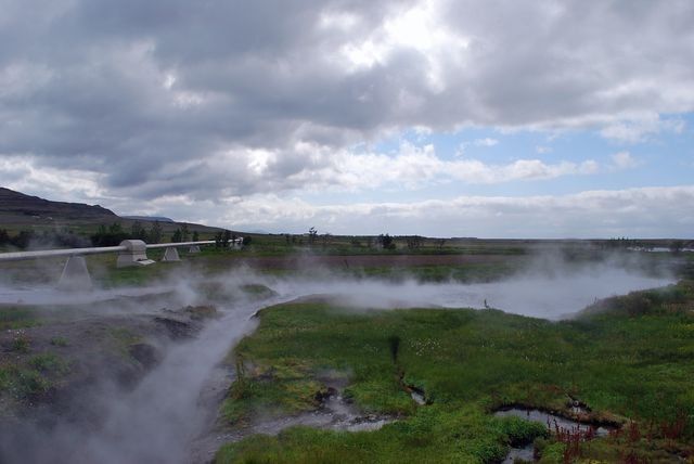 L'usine de Deildartunguhver Islande