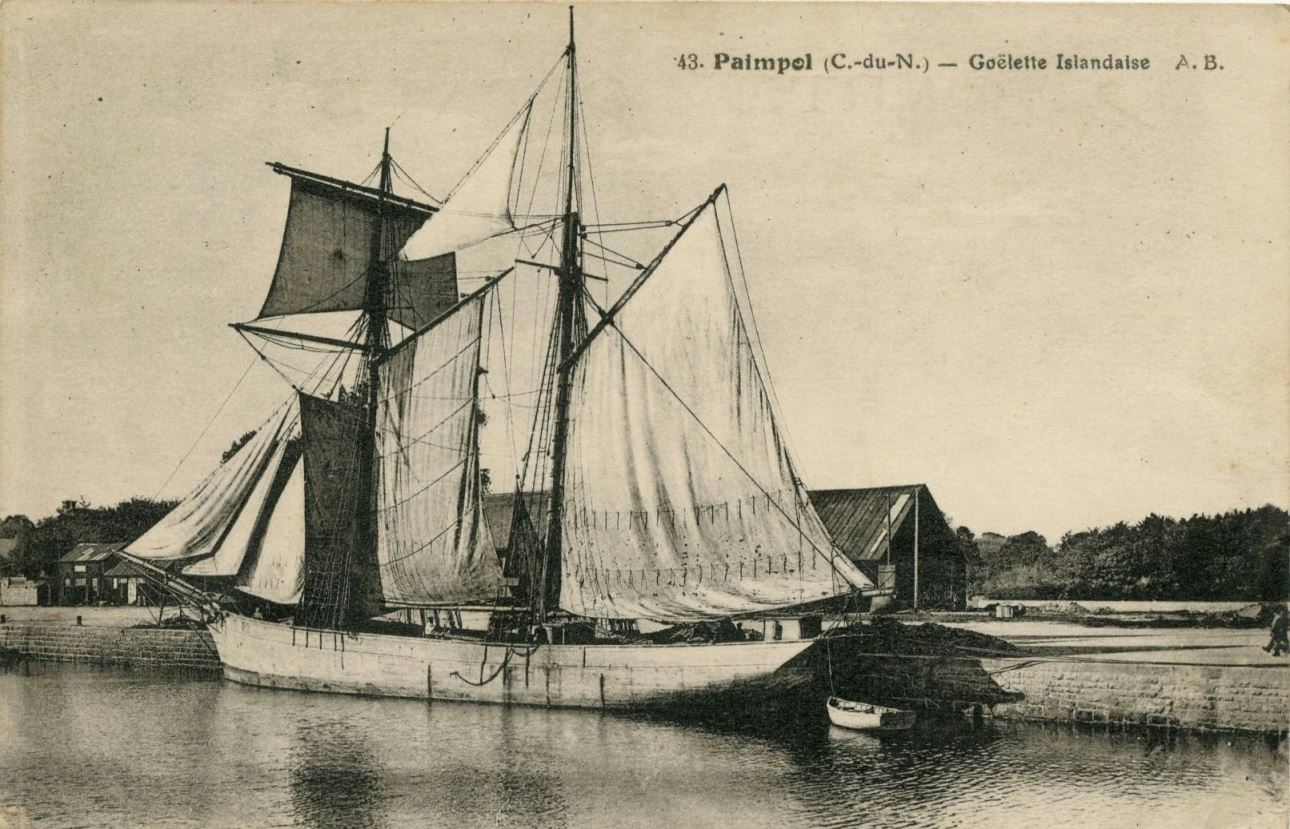 Goélette des pêcheurs bretons pour la pêche à Islande