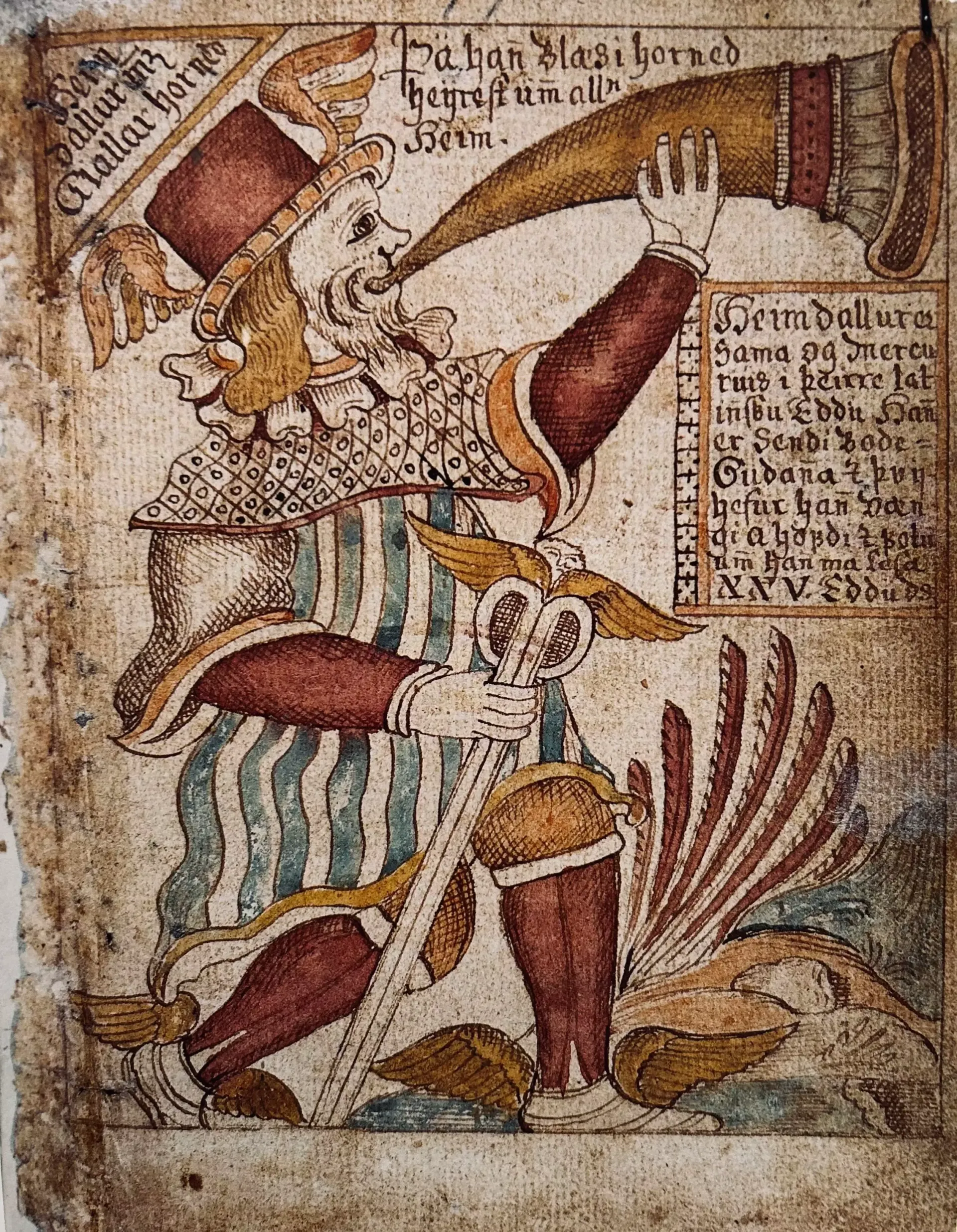 Heimdall et son cor - Mythologie nordique