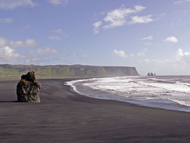 La plage de Vík Islande