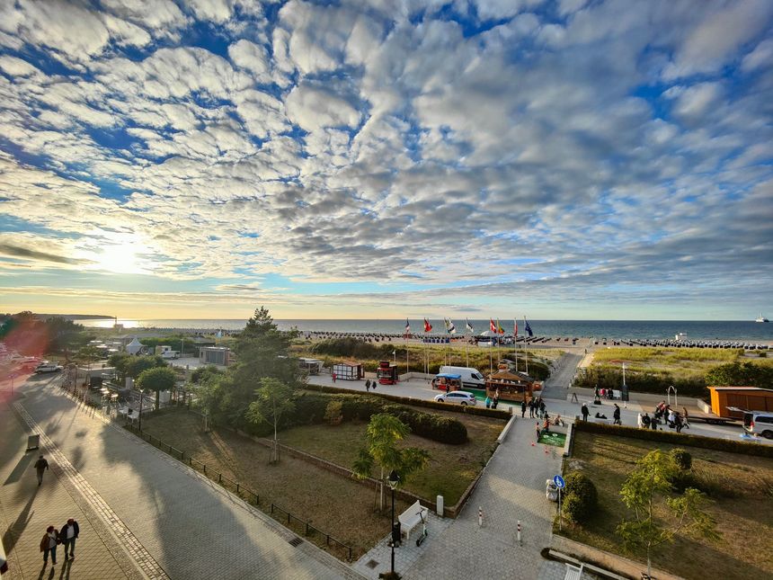 Aussicht Zimmer mit Meerblick Hotel Bellvue warnemünde