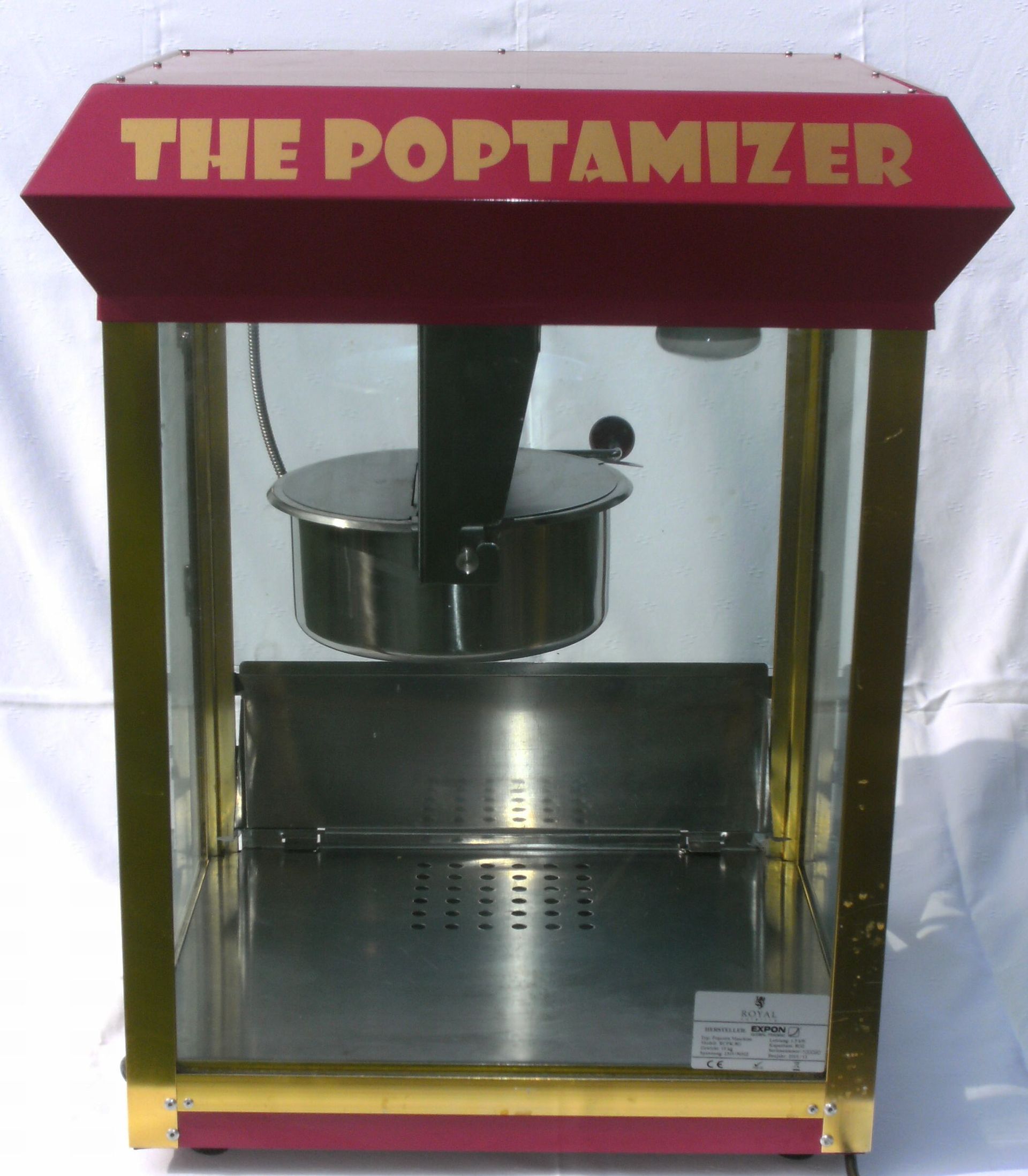 Popcornmaschine für 50 Personen