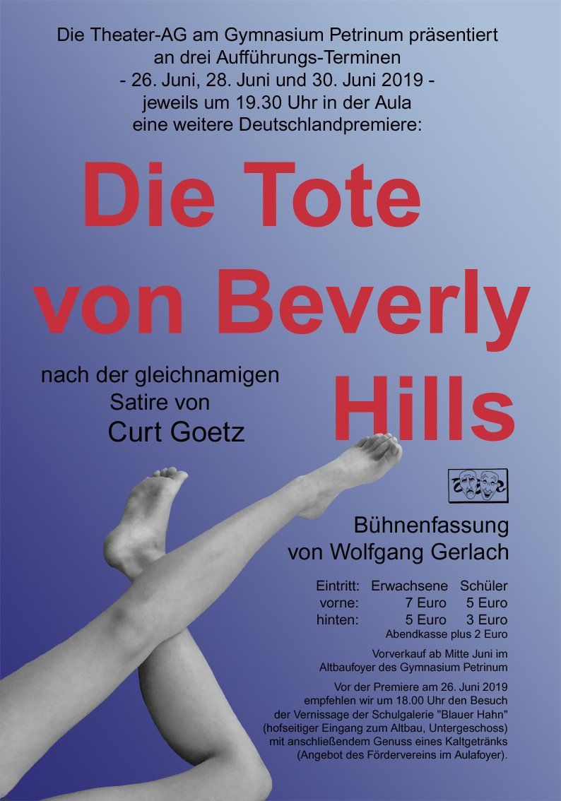 Leseprobe zum Stück auf: www.ruhmbach.de/Roman-Adaptionen Plakat zu Curt Goetz,