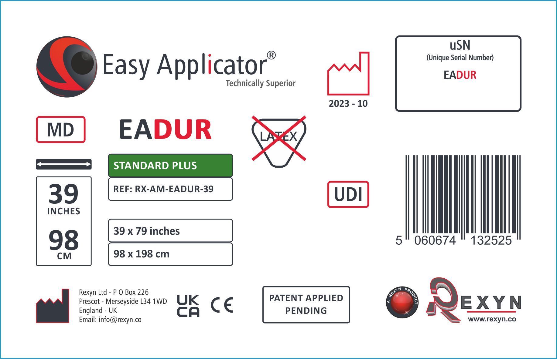 Image of EADUR-AM Product Label
