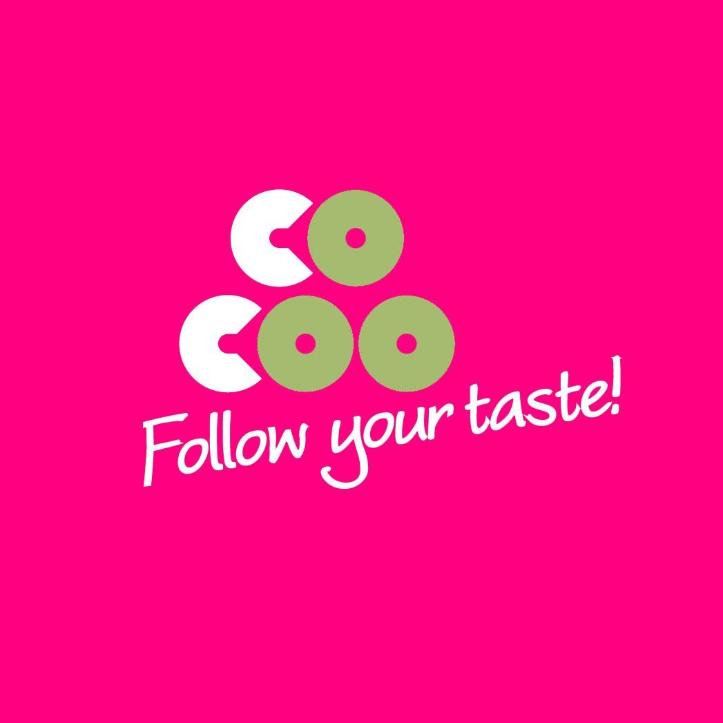 Cocoo - Follow your Taste - Logo Sabine Schweigert communication consultancy, Plattform, platform, coCoo.delivery, Gastronomie, Co-working, Sharing Kitchen, cloud kitchen, Gründerin, Startup, Nürnberg
