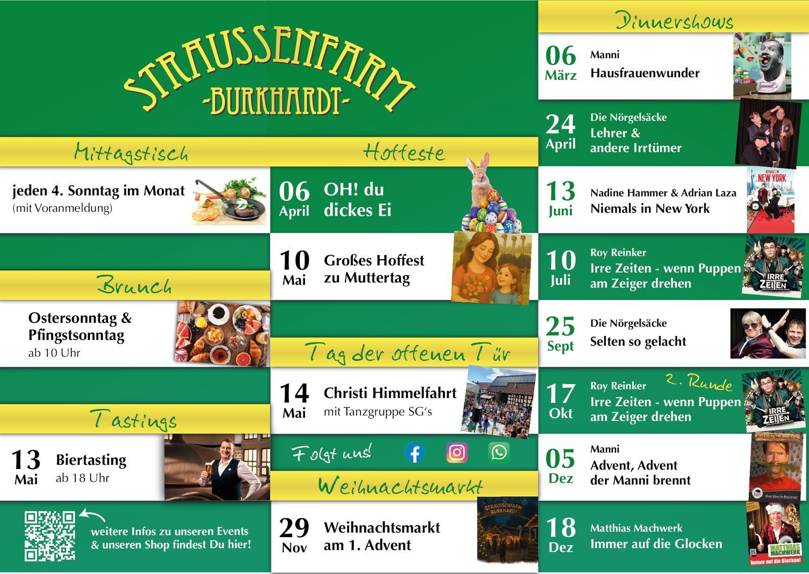 Veranstaltungsplan 2026