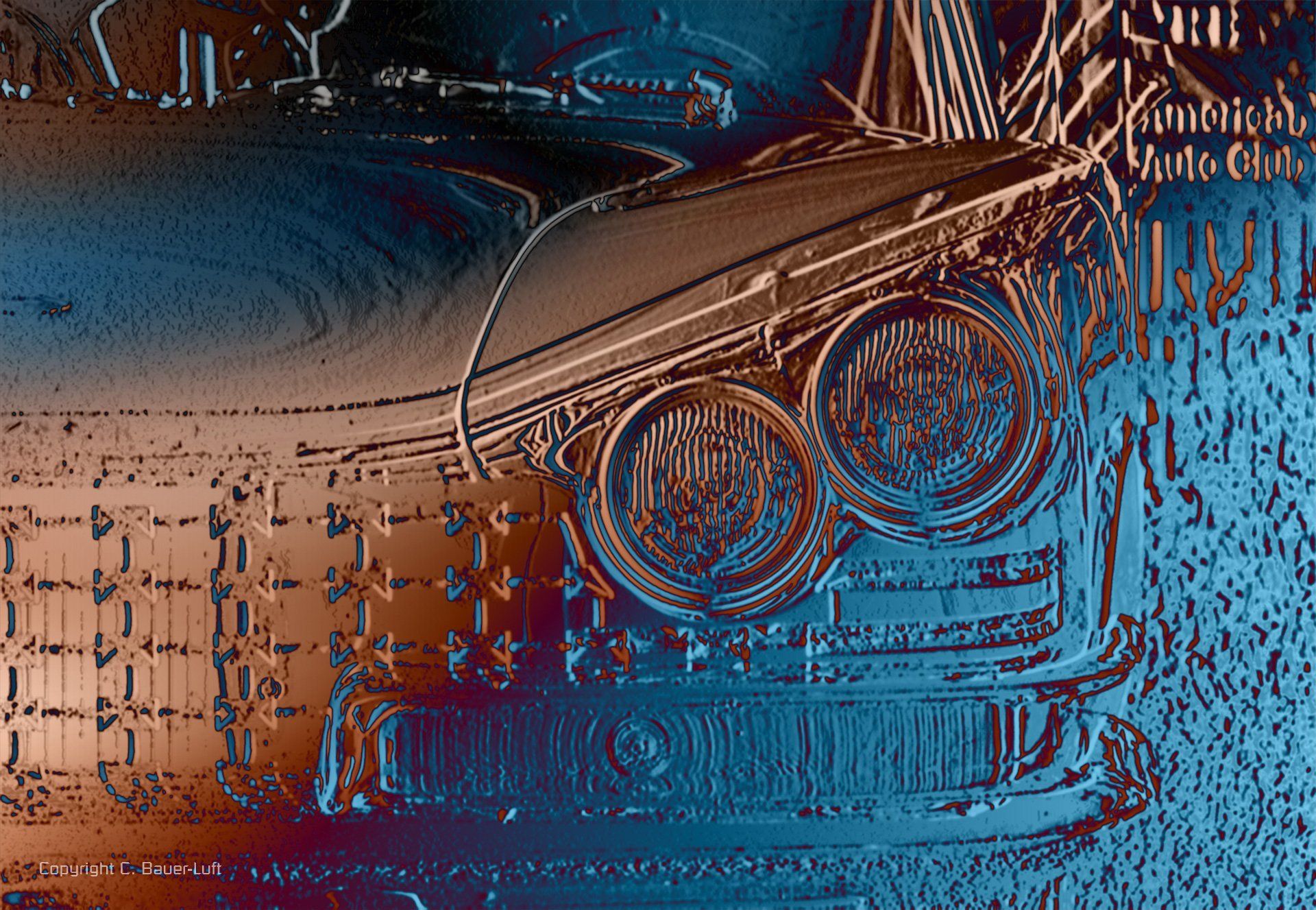 Photoshop Collage - Classic cars