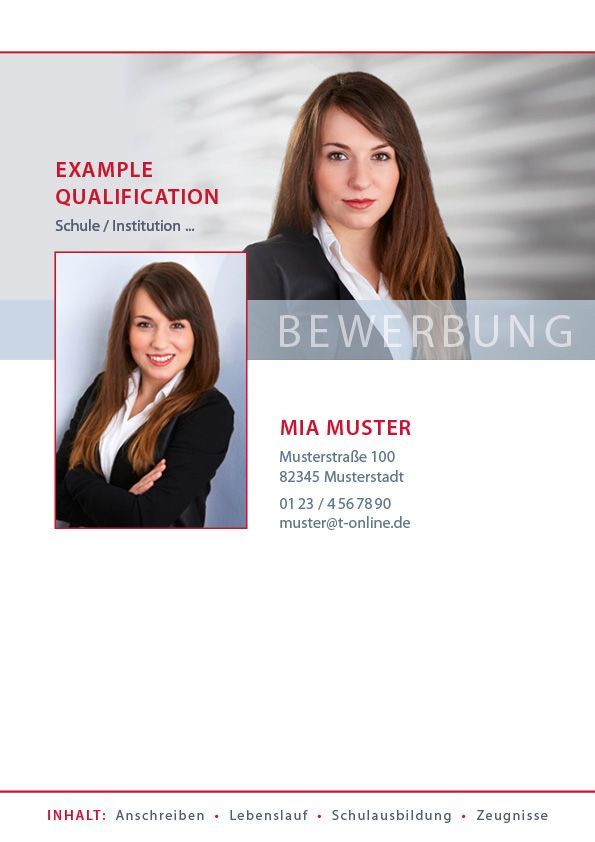 Bewerbungsbilder, Bewerbungslayout, Cornelia Bauer-Luft, Fotografie + Mediengestaltung
