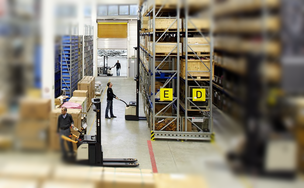 exercice gerbage en hauteur avec transpalette gerbeur formation à la conduite des ponts roulants