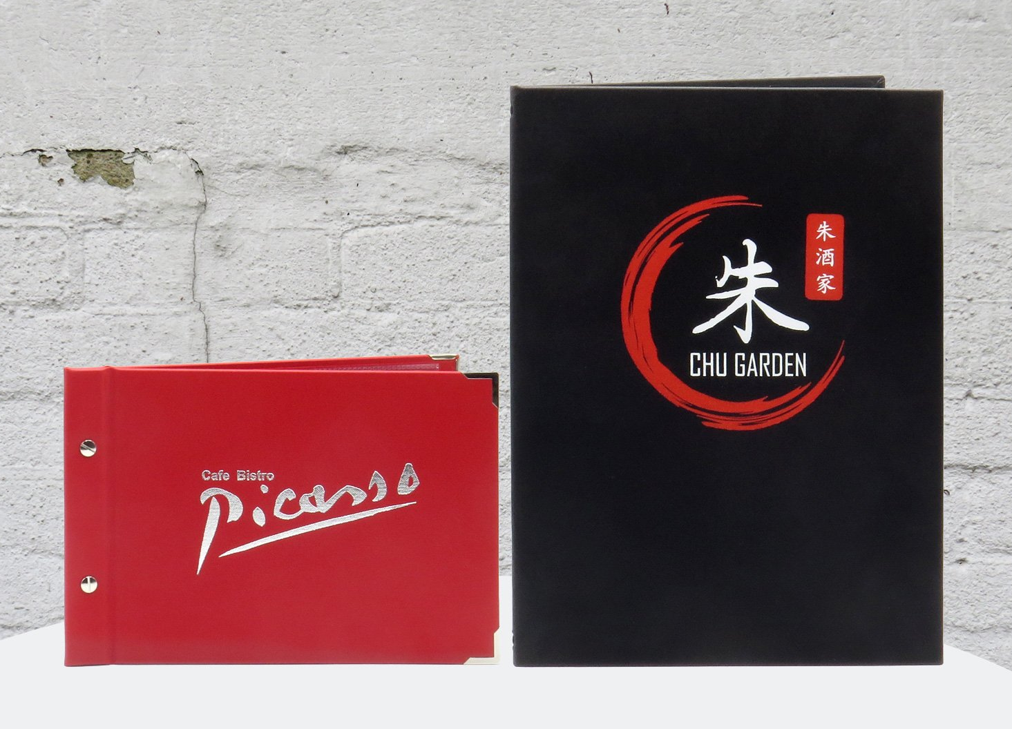 speisekarten aus buckram buchbinderleinen von elbcards