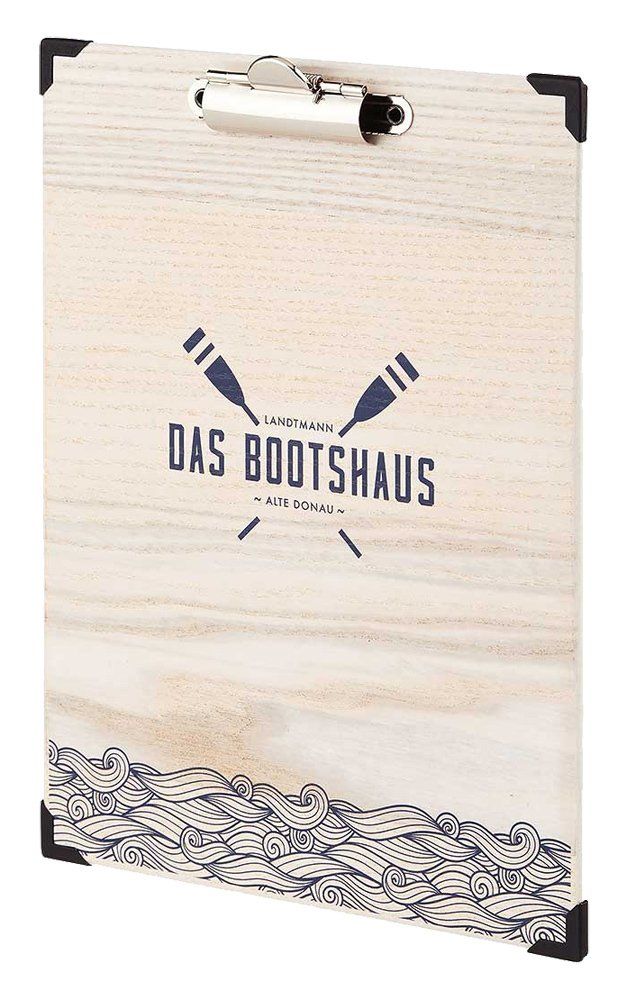 menuboard holz woody mit logodruck von elbcards