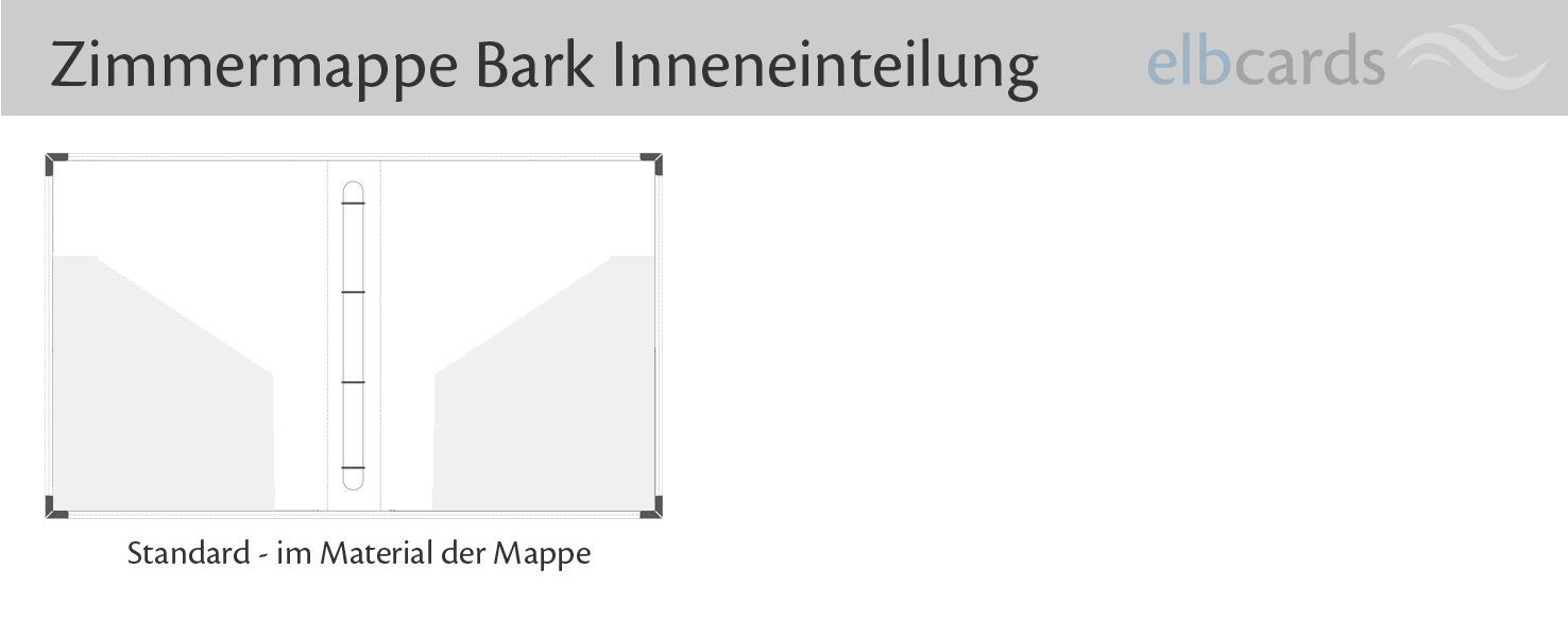 Inneneinteilung Zimmermappe Bark