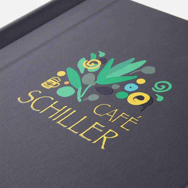 Mehrfarbiger Permadruck auf Medici Leinen