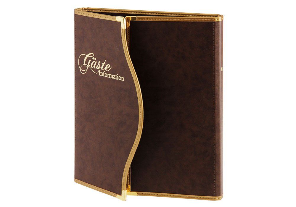 Zimmermappe Hotelmappe King Weichleder