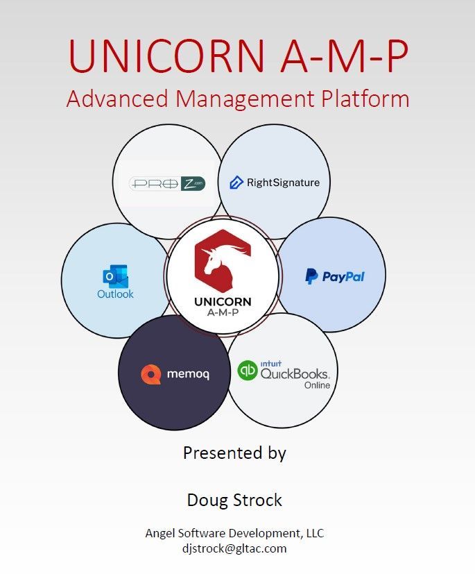 UNICORN A-M-P (Advanced Management Platform): Business Management System, Translation Project Management Software, Interpretation Project Management Software, Consulting Services Project Management Software: Overview