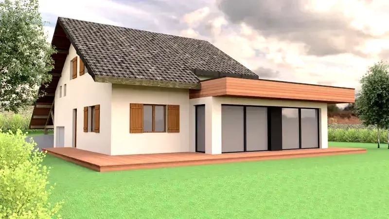 vue 3D d'un projet d'extension