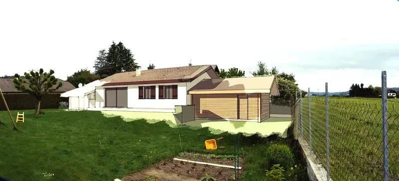 vue 3D d'un projet d'extension