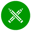 Crossed Pencils Icon