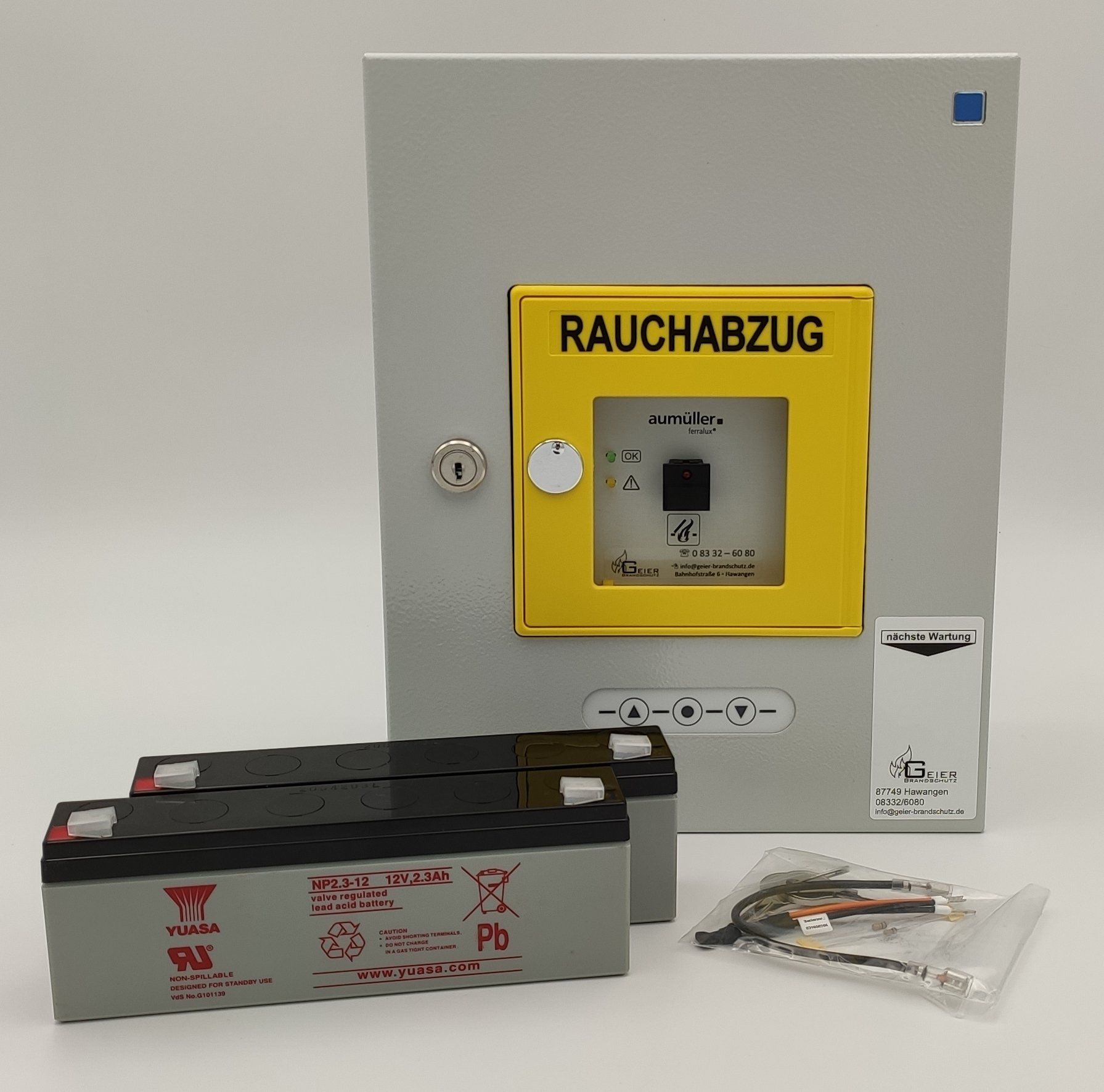 RWA-Steuerung mit Taster Steuerung Geier Brandschutz Aumüller EMB7300-T gelb 0101 2,5A