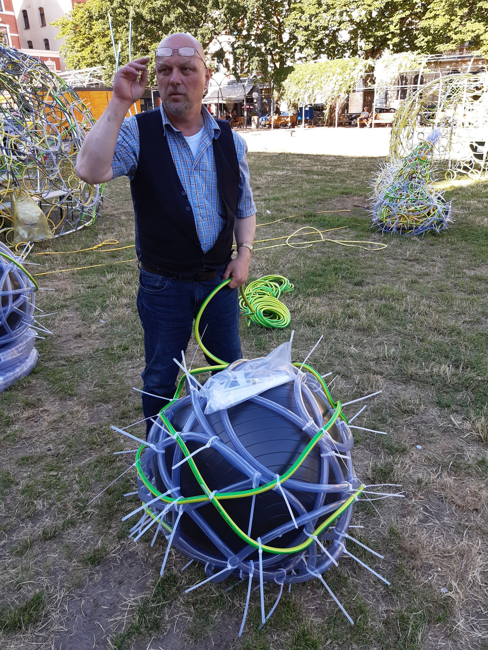 Panta rhei: stadt im fluss #pantarhei_stadtimfluss atelier-dreieck, Kerstin Schulz. Schwarmkunst, Kunst, Hannover, art, crowd-art