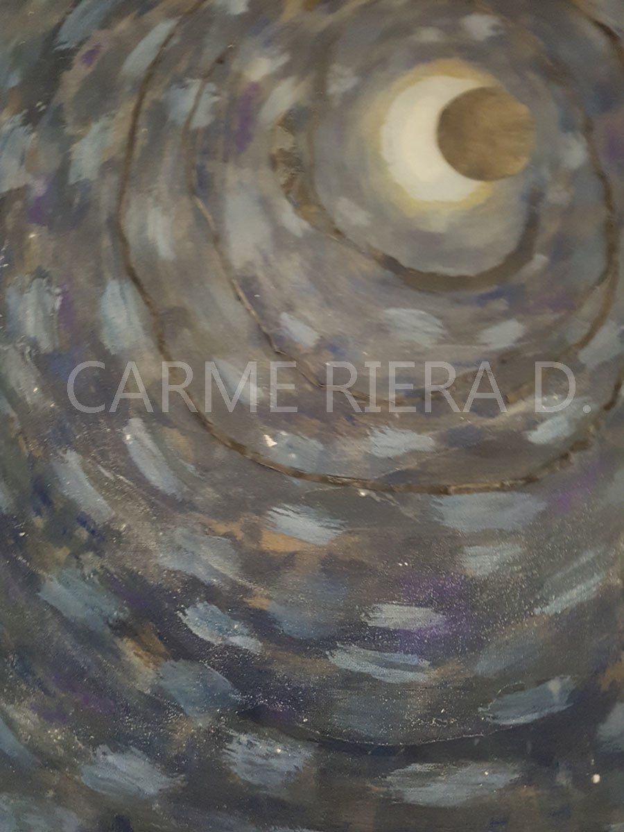 Triptico de estaño, serie Cosmos