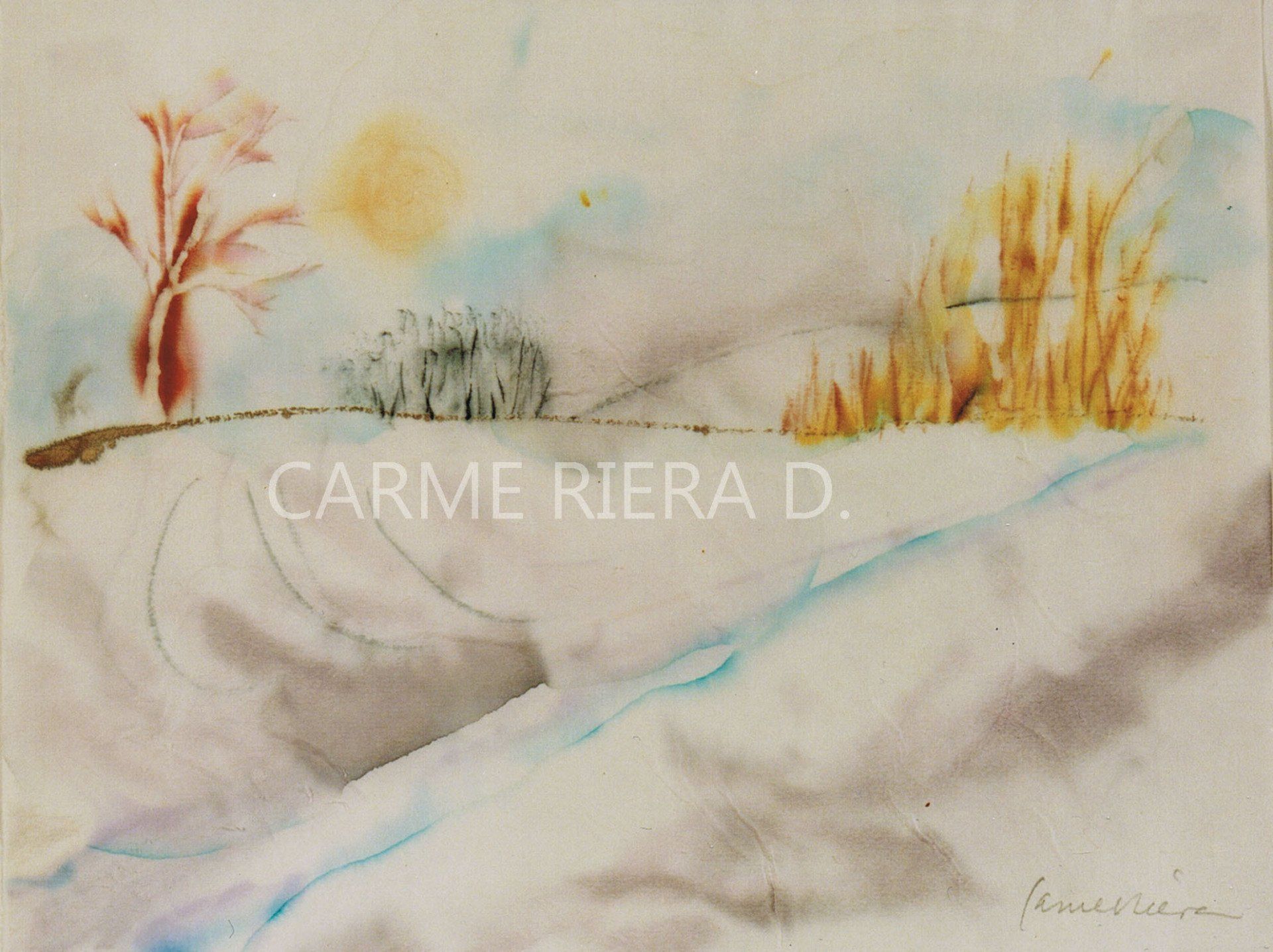 Landscape, Watercolor,