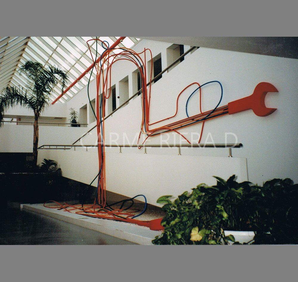 Tools, iron sculture
