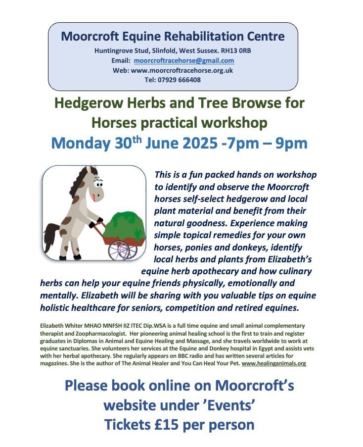 Elizabeth Whiter Hedgerow Herbs Event