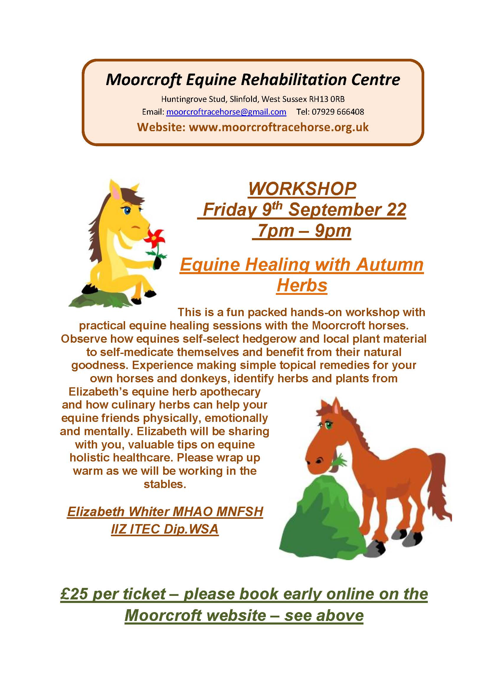 Elizabeth Whiter Hedgerow Herbs Event