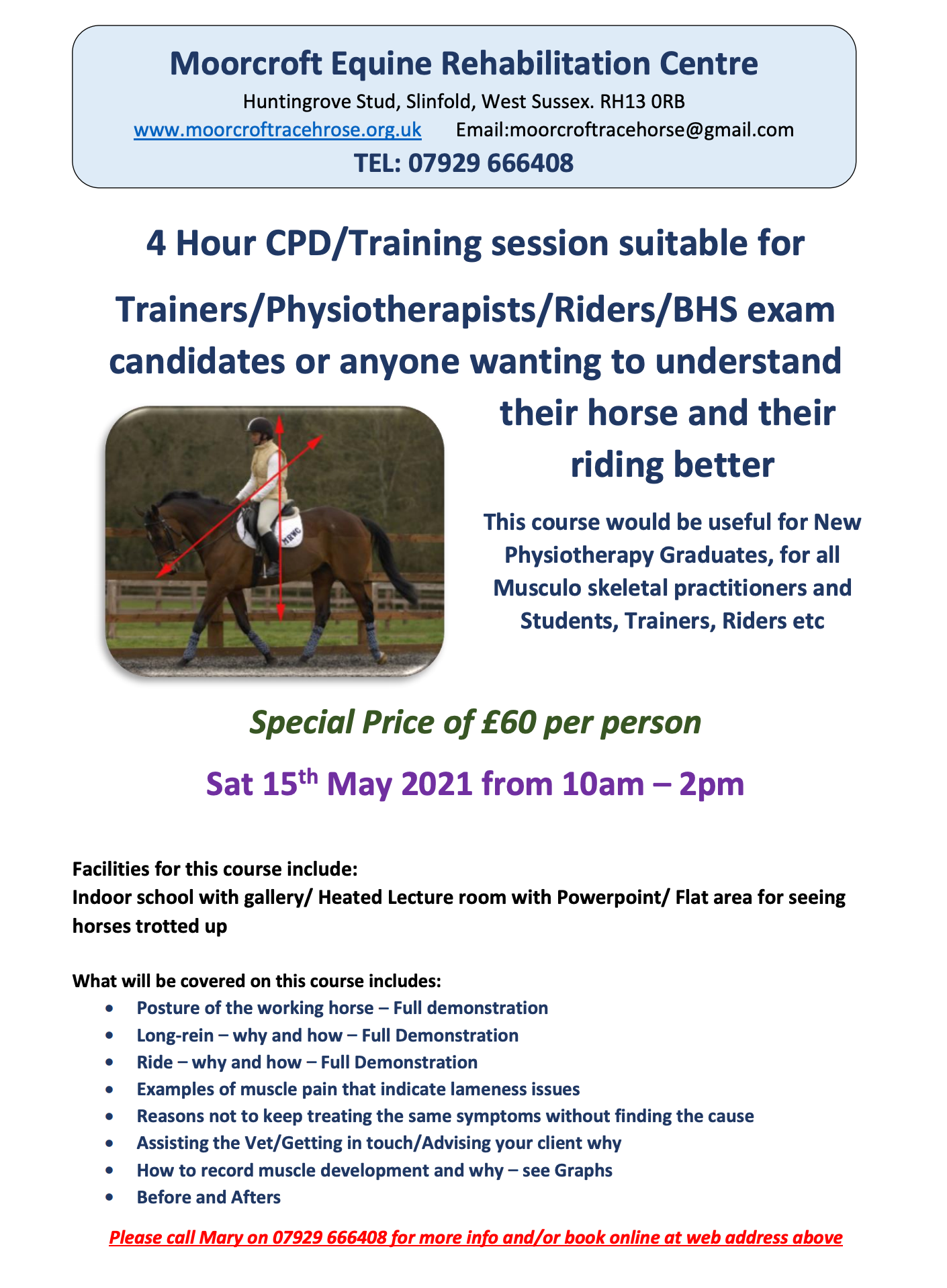 Dr Sue Dyson Talk - Moorcroft Equine Rehabilitation Centre