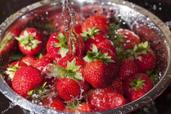 Desinfektion von Obst und Gemüse