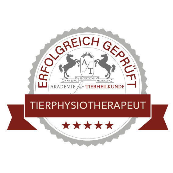 gepfrüfter Tierphysiotherapeut erfolgreich geprüfter Tierphysiotherapeut