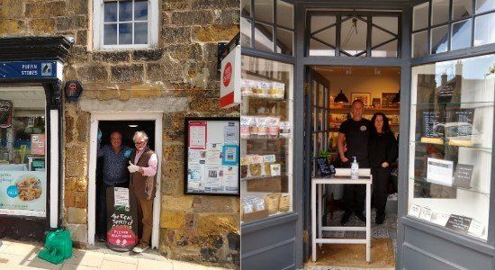 Andrew Scott and Nick Matlock helping the village during lockdown Andrew Scott and Nick Matlock helping the village during lockdown