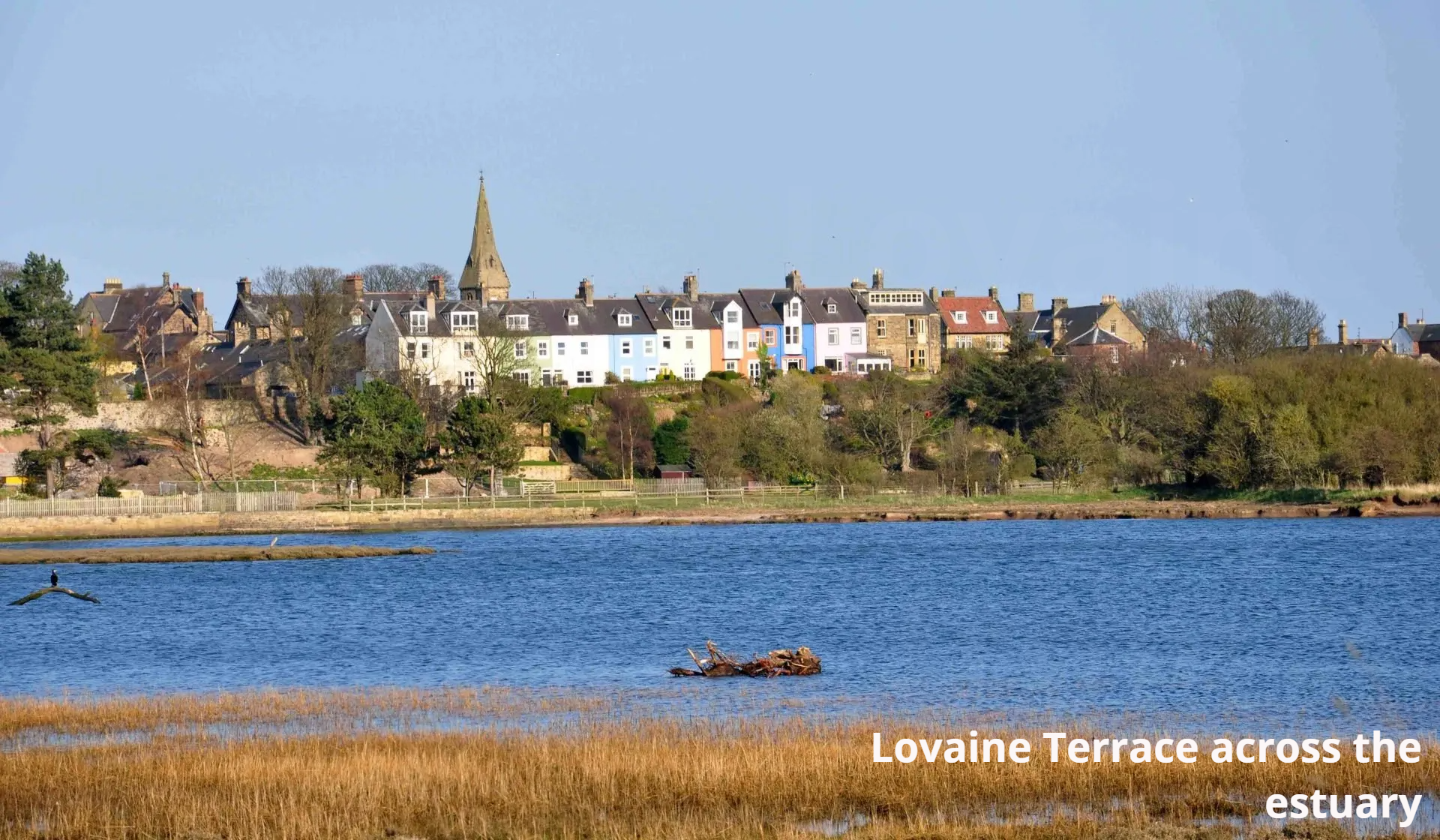The iconic Lovaine Terrace in Alnmouth village