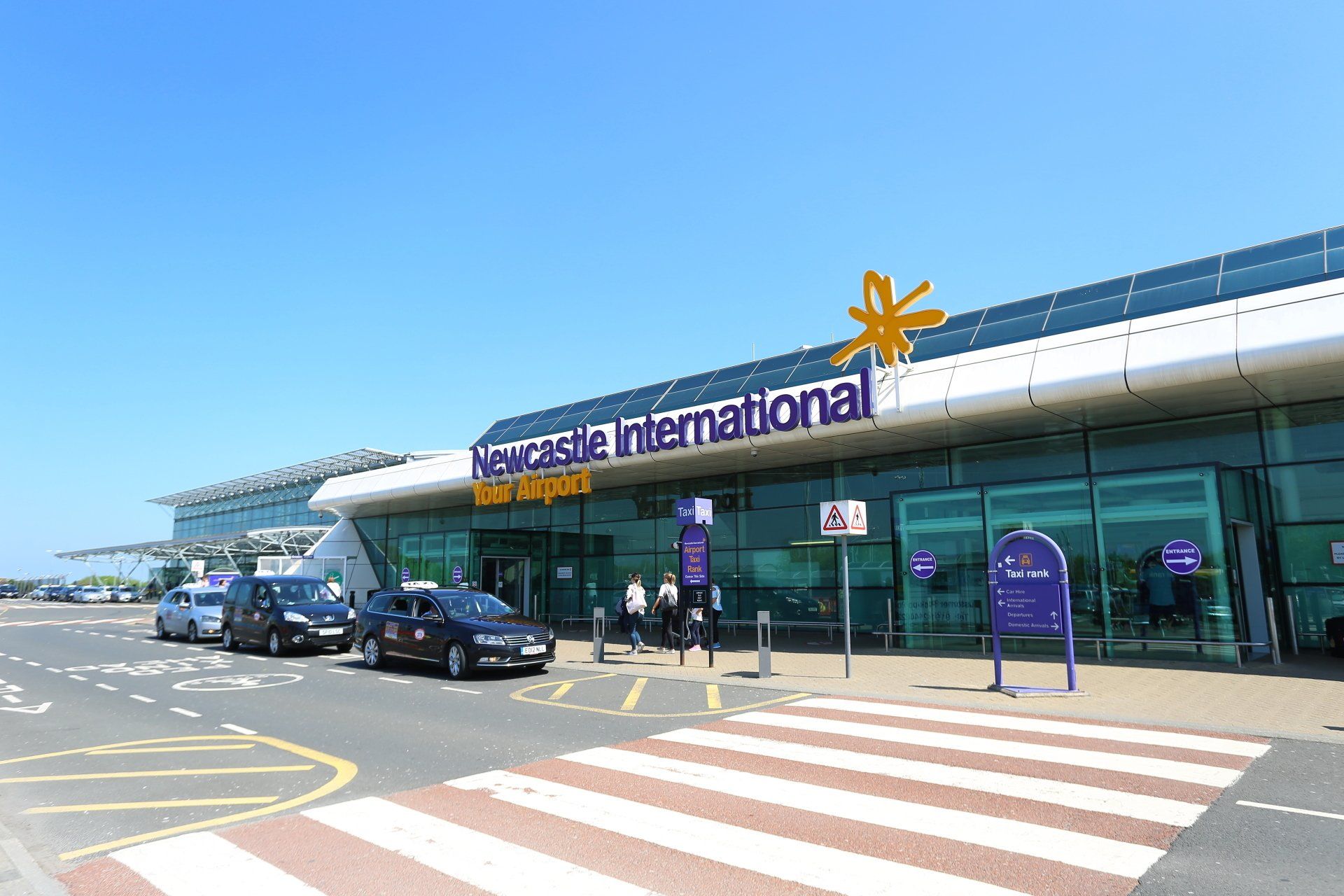Entrance to Newcastle Airport