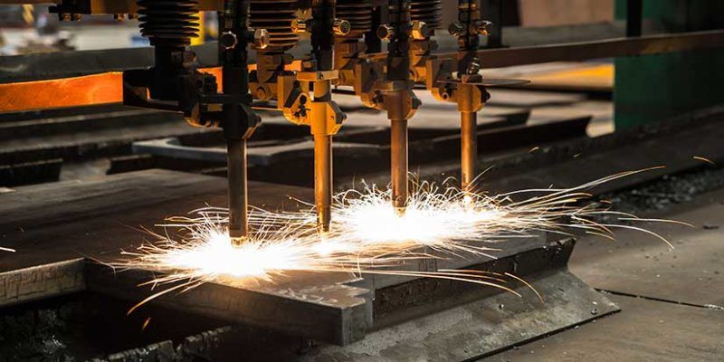 Corte plasma con oxígeno