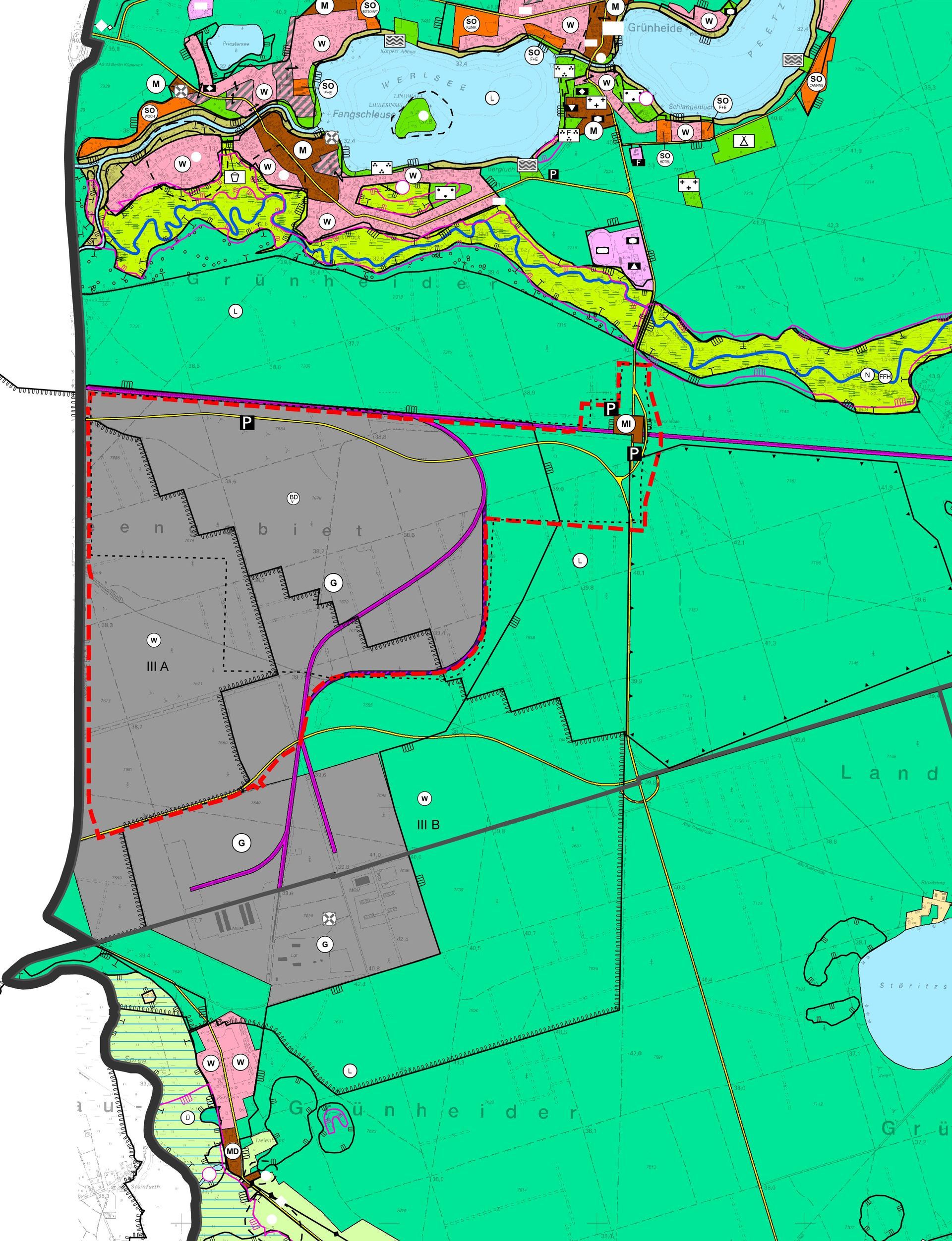 Titel: 5. Änderung Flächennutzungsplan „Freienbrink-Nord“ Gemeinde Grünheide (Mark), Ortsteil Grünheide