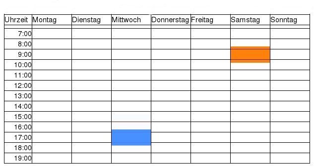 Kurszeiten Schwimmtraining Kurszeiten Schwimmtraining