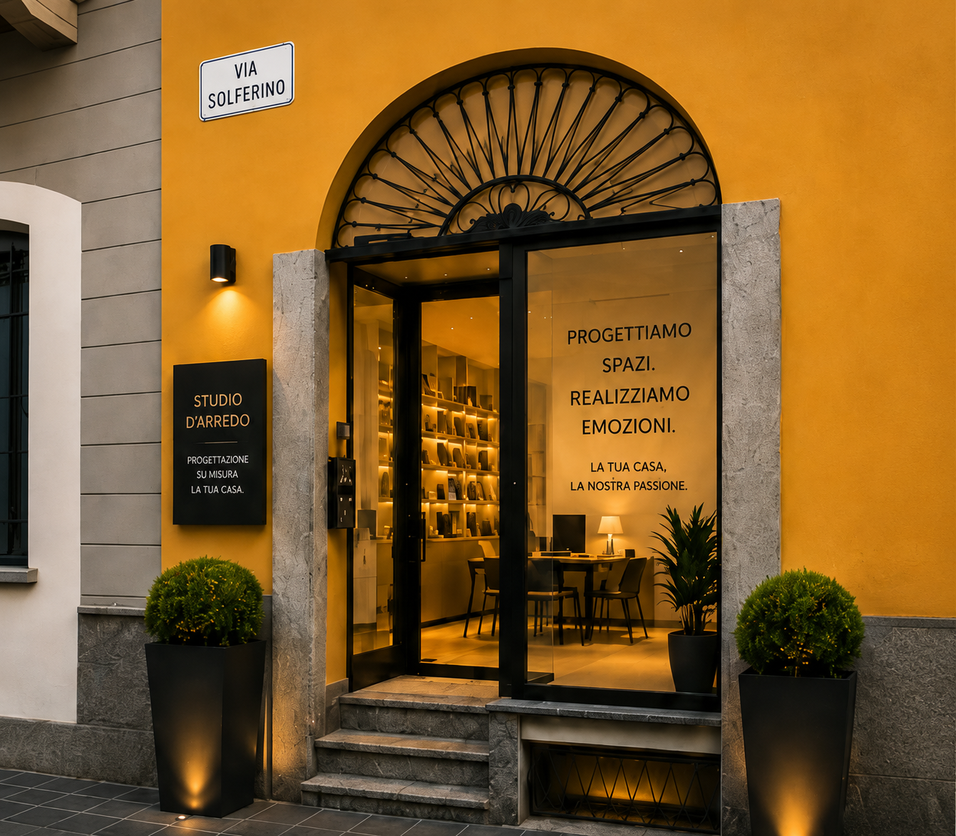 Vetrina dello studio MHID in Via Solferino 36 a Lodi
